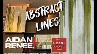 Abstract Painting (Epoxy and Ink Art) - Basic Tutorial (Factory Style - 3m long panels)