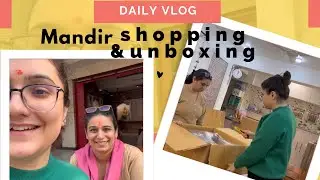 🏡 Amazon Se 6 Seater Solid Wood Dining Table | Unboxing & Assembly | Mandir Visit & Aloo Parathe 😍