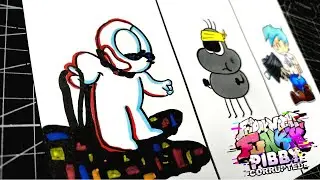 dibujo Friday Night Funkin' pibby VS Robert pibby fnf mod😈