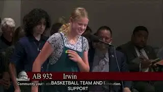Davis Storm Sponsors AB 932 for Equity for Girls Sports Clubs