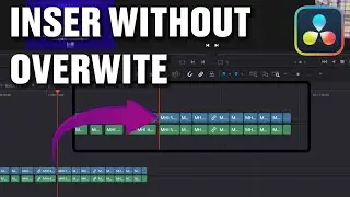 INSERT clips without OVERWRITING - Davinci Resolve 19