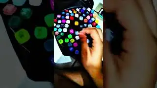 touch markers (80pcs) unboxing 🎉#gotoviral #art #material #newartmaterial#artist