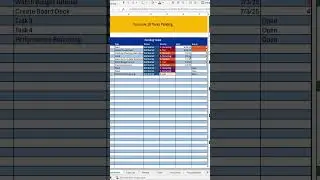Get organized at work using this Custom Task Tracker in Excel #tasktracker #productivity #excel
