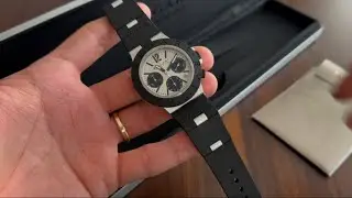 Bvlgaei / Bulgari Aluminium Chronograph Panda Watch Ref. 103722