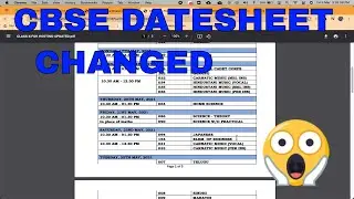 CLASS 10 AND 12 CBSE BOARD DATESHEET REVISED 2021 - BIG UPDATE RELEASED TODAY ON 5TH MARCH