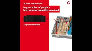 PA application in leisure facilities