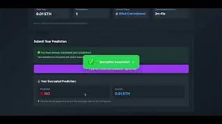 Demo video: Privacy Predict Market project