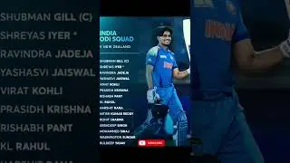 India ODI squad vs New Zealand.#cricketshorts#indiancaptain#cricket#viralshorts#trendingshorts#fans