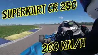 Con un super kart cr 250 all' autodromo di modena