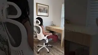 Super comfy office chair 😍🤍 #chair #chairs #comfychair #officechair #officesetup