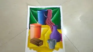 still life drawing of intermediate level