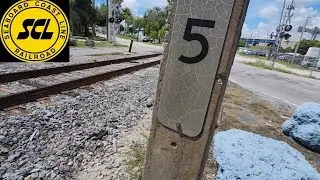 Historic Railroad Crossing | Seaboard Coast Line Concrete Mile Post