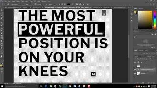 How to weld text and object  in Photoshop