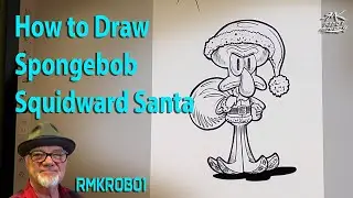 How to Draw SpongeBob Squidward Santa