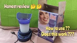 Steam facial machine / honest review/ how to use/ in hindi / urdu @ayeshagraphy608