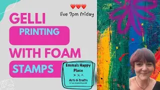 Super easy gelli printing using foam