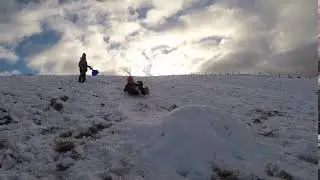 Sledging fun in the Clywdians - Jumps