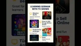 Learn German with TV Shows &ndash; Fun & Effective! #LearnGerman #GermanTVShows #LanguageLearning