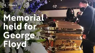 Hundreds attend tribute to George Floyd at Minneapolis memorial