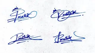 Pratik name signature style | P letter signature style | Most stylish signature | P signature