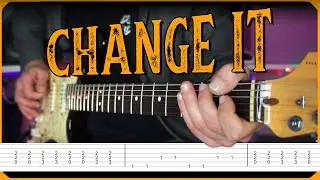 The Rhythm in CHANGE IT by Stevie Ray Vaughan // with TABS