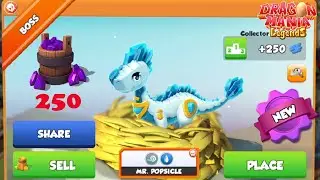How to get MR. POPSICLE Boss Dragon ?  Costs 250 gems - Dragon Mania Legends - Gameplay Part 1713 HD