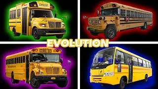🚌Evolution of School Bus Horn Sound Variations in 60 seconds🚌