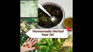 Homemade Herbal Oil for Fast Hair Growth | How to treat #hairfall at home | #haircare #Madraasi