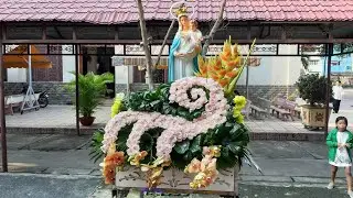 Cắm Hoa Kiệu Đức Mẹ | Mẫu cắm hoa nhà thờ | Behind The scene