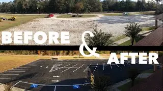 Church Parking Lot Paving & Striping (Time-Lapse)