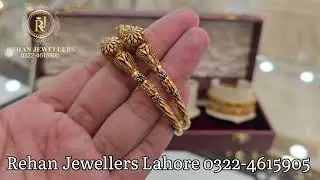 ✨ 21K Gold Kara Collection 2025 | Latest Heavy & Lightweight Bangles Design | Rehan Jewellers Lahore