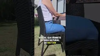 Visual de rattan, pr&aacute;tica e estilosa! Sem bra&ccedil;os, sem erro. 🪑🔥