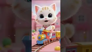 Cat shorts Video-314 || Toy train in pink toy city