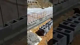 cinder block landscape retaining walls rebar reinforcement Birmingham Alabama