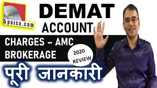 5paisa demat account | Brokerages , Charges , Opening Process | Review | free demat account