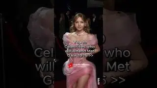 Celebrities who will attend 2026 Met gala ✨ #celebrity #lisa #shorts