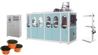 plastic cup forming machine to produce flower pot.