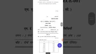 MASTER OF ARTS (ECONOMICS)  (MEC) Term-End Examination December, 2022 MECE-001 : ECONOMETRIC METHODS