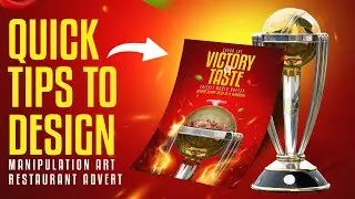 Quick tips to create restaurant advert / Speed art / Manipulation Art Photoshop Tutorial