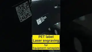 Industrial laser engraving PET label