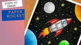 Steps to make a paper rocket🚀.....