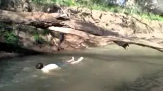 Echo Cliff waterslide take 2