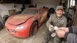 POV ASMR Car Restoration | Completely Destroyed Lightning McQueen Back to Life (Full Silent Rebuild)