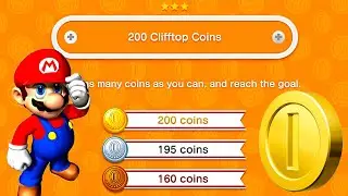New Super Mario Bros. U Deluxe 🌼 200 Clifftop Coins 🌼 All Challenges Gold Medal