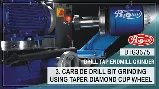 3. (Hindi)Using Diamond Cup Wheel | How to grind carbide drill | ड्रिल बिट ग्राइंडिंग ट्रेनिंग