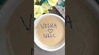 Tea writing 🤗 Veera ❤ Nkul 🤗 #tea #writing #teaart #shorts #trending #viralvideo #tealovers