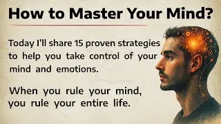 📘 How to Master Your Mind | English Listening Practice for Beginners | Graded Reader Story 🎧