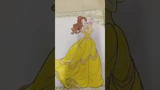 Colouring Fever -- Belle    #coloring #colorfever #disney