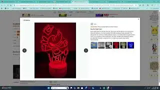 Dog man Night Light 7 Colors changing on flashing mode Led Glow light Rainbow base lovers & fans