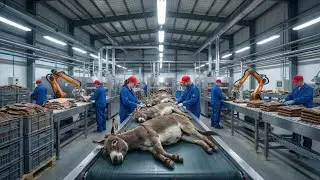 Inside a Modern Donkey Leather Factory: From Donkey Hide to Leather Jacket (Full Process)